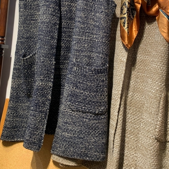 NAVY Long Vest Duster Length - Picture 4 of 7